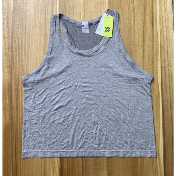 All In Motion Womens Seamless Tank Heathered Gray Sleeveless Athletic Wear XXL - Picture 1 of 9